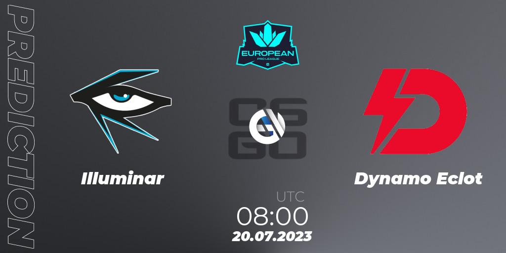 Illuminar - Dynamo Eclot: прогноз. 20.07.2023 at 08:00, Counter-Strike (CS2), European Pro League Season 9