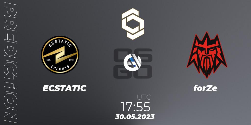 ECSTATIC - forZe: прогноз. 30.05.2023 at 17:55, Counter-Strike (CS2), CCT 2023 Online Finals 1