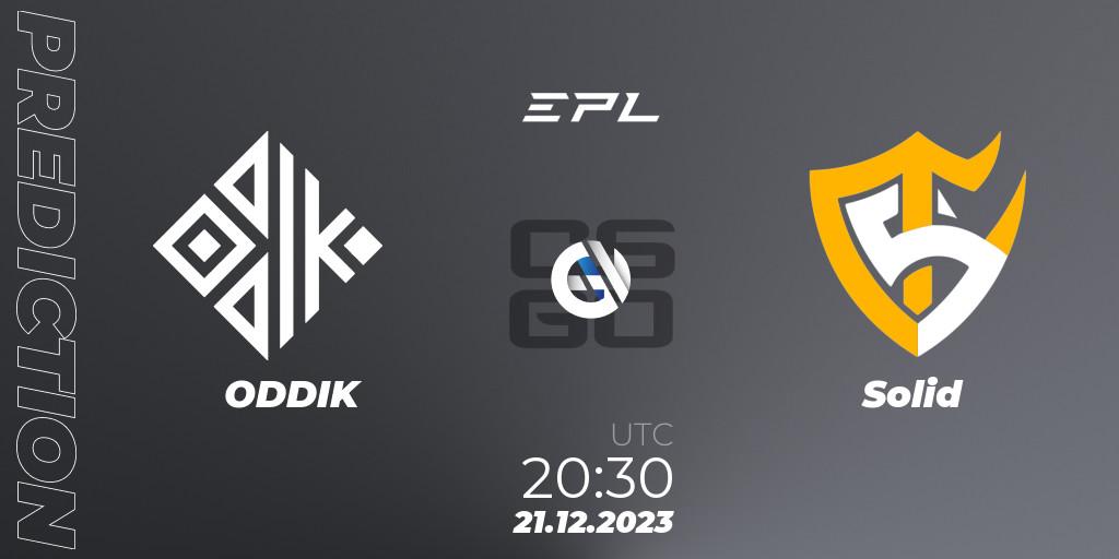 ODDIK - Solid: прогноз. 21.12.2023 at 20:30, Counter-Strike (CS2), EPL World Series: Americas Season 5