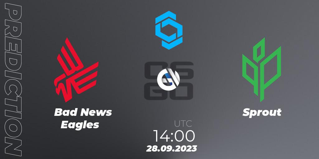 Bad News Eagles - Sprout: прогноз. 28.09.23, CS2 (CS:GO), CCT East Europe Series #2