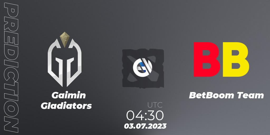 Gaimin Gladiators - BetBoom Team: прогноз. 03.07.2023 at 04:49, Dota 2, Bali Major 2023 - Group Stage