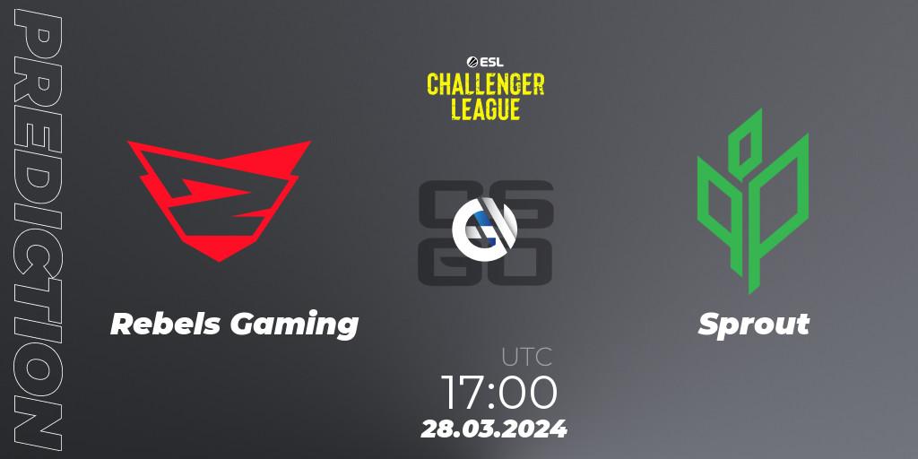 Rebels Gaming - ex-Sprout: прогноз. 28.03.2024 at 17:00, Counter-Strike (CS2), ESL Challenger League Season 47: Europe