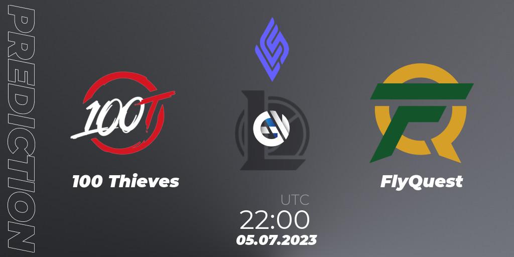 100 Thieves - FlyQuest: прогноз. 05.07.2023 at 22:00, LoL, LCS Summer 2023 - Group Stage
