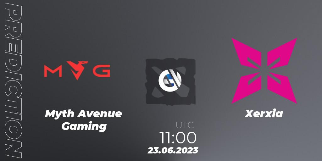 Myth Avenue Gaming - Xerxia: прогноз. 23.06.2023 at 11:04, Dota 2, 1XPLORE Asia #1