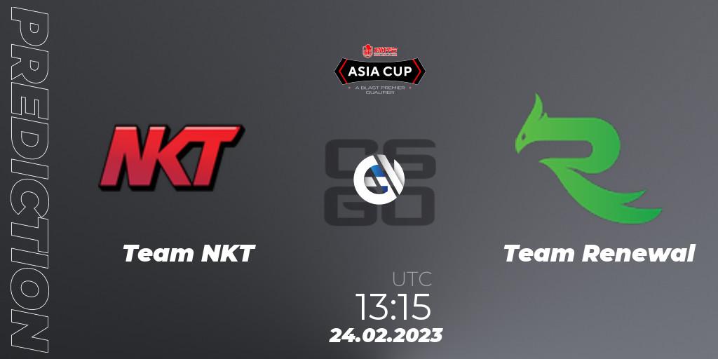 Team NKT - Team Renewal: прогноз. 24.02.2023 at 13:25, Counter-Strike (CS2), 5E Arena Asia Cup Spring 2023 - BLAST Premier Qualifier