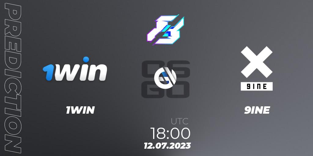 1WIN - 9INE: прогноз. 12.07.23, CS2 (CS:GO), Gamers8 2023 Europe Open Qualifier 2