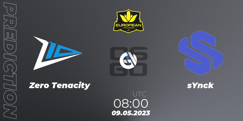 Zero Tenacity - sYnck: прогноз. 09.05.2023 at 08:00, Counter-Strike (CS2), European Pro League Season 8: Division 2