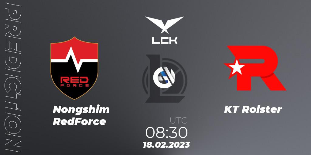 Nongshim RedForce - KT Rolster: прогноз. 18.02.2023 at 09:35, LoL, LCK Spring 2023 - Group Stage