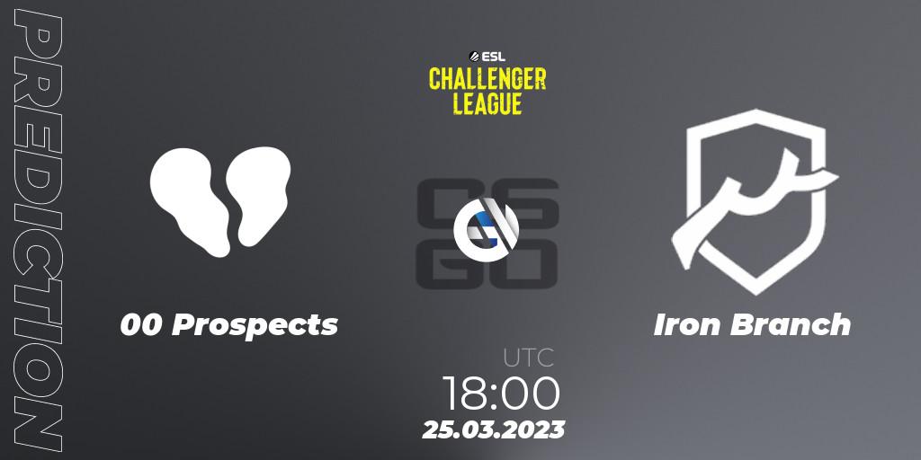 00 Prospects - Iron Branch: прогноз. 25.03.23, CS2 (CS:GO), ESL Challenger League Season 44 Relegation: Europe