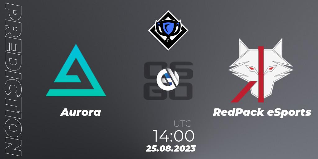 Aurora - RedPack eSports: прогноз. 25.08.2023 at 14:00, Counter-Strike (CS2), RES Season 5