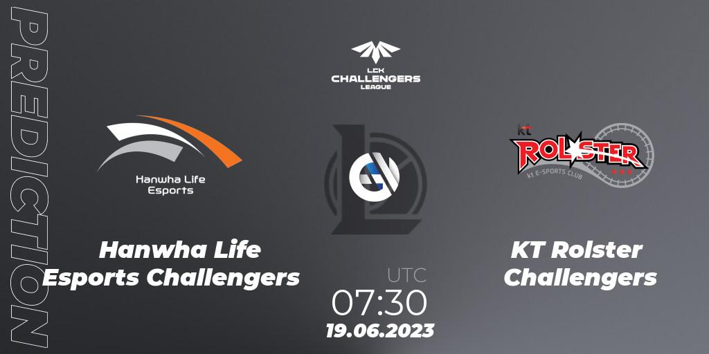 Hanwha Life Esports Challengers - KT Rolster Challengers: прогноз. 19.06.23, LoL, LCK Challengers League 2023 Summer - Group Stage
