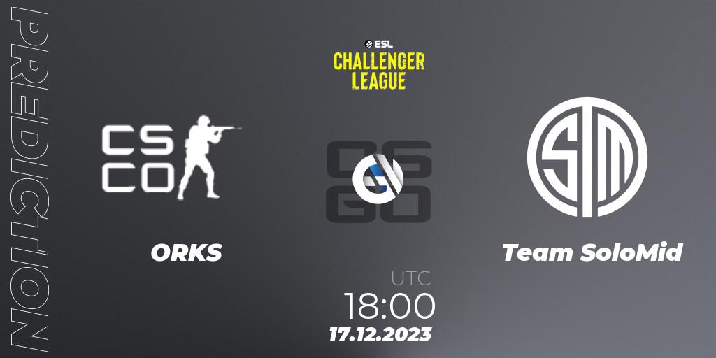 ORKS - Team SoloMid: прогноз. 17.12.2023 at 18:00, Counter-Strike (CS2), ESL Challenger League Season 46 Relegation: Europe