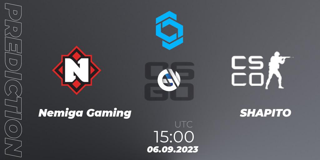Nemiga Gaming - SHAPITO: прогноз. 06.09.23, CS2 (CS:GO), CCT East Europe Series #2: Closed Qualifier