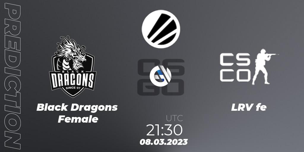 Black Dragons Female - LRV Esports Female: прогноз. 08.03.23, CS2 (CS:GO), ESL Impact League Season 3: South American Division