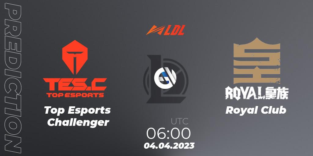 Top Esports Challenger - Royal Club: прогноз. 04.04.2023 at 06:00, LoL, LDL 2023 - Regular Season
