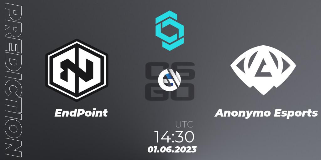 EndPoint - Anonymo Esports: прогноз. 01.06.23, CS2 (CS:GO), CCT North Europe Series 5