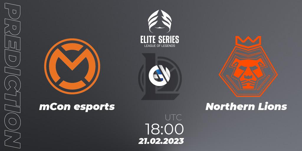 mCon esports - Northern Lions: прогноз. 21.02.2023 at 18:00, LoL, Elite Series Spring 2023 - Group Stage
