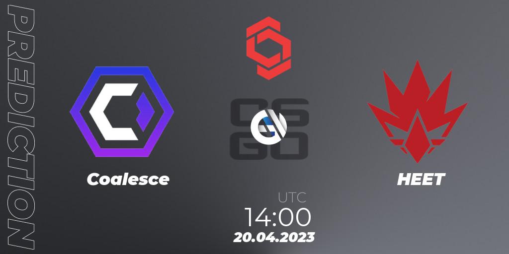 Coalesce - HEET: прогноз. 20.04.2023 at 15:00, Counter-Strike (CS2), CCT Central Europe Series #6