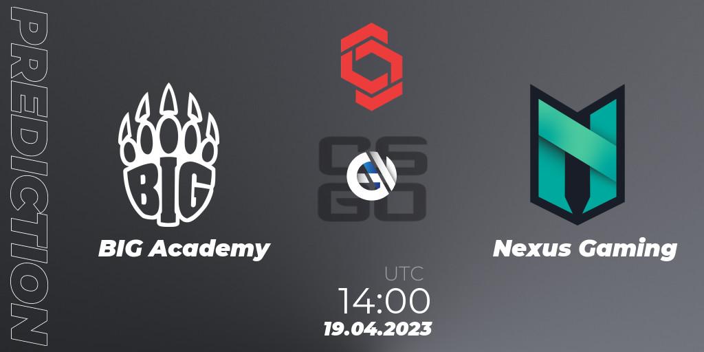BIG Academy - Nexus Gaming: прогноз. 19.04.23, CS2 (CS:GO), CCT Central Europe Series #6