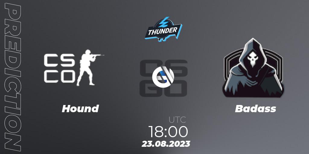 Hound - Badass: прогноз. 23.08.2023 at 18:00, Counter-Strike (CS2), Thunderpick World Championship 2023: North American Qualifier #2