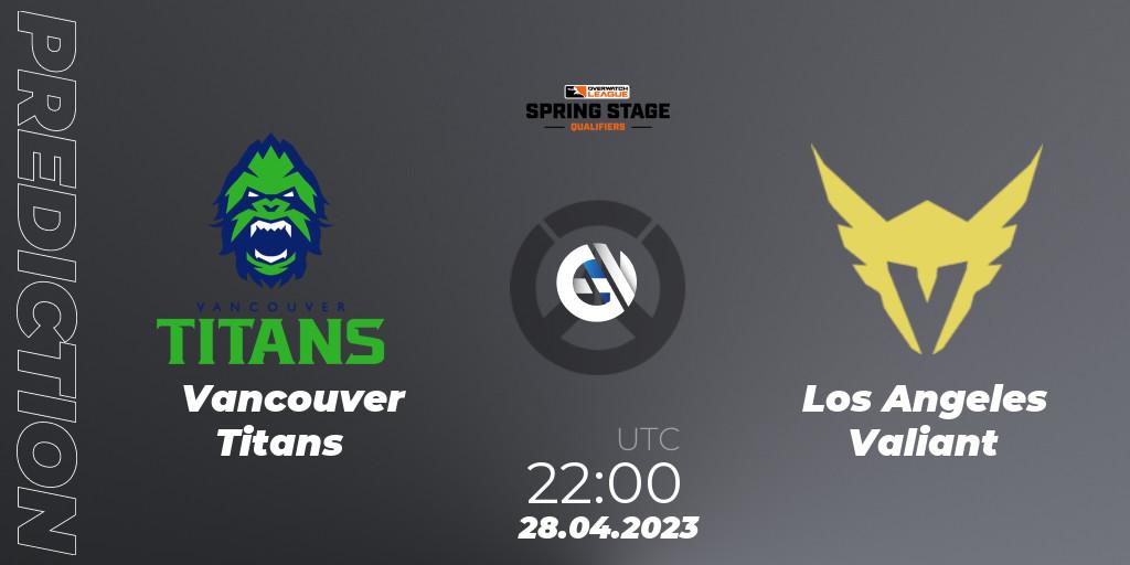 Vancouver Titans - Los Angeles Valiant: прогноз. 28.04.23, Overwatch, OWL Stage Qualifiers Spring 2023 West