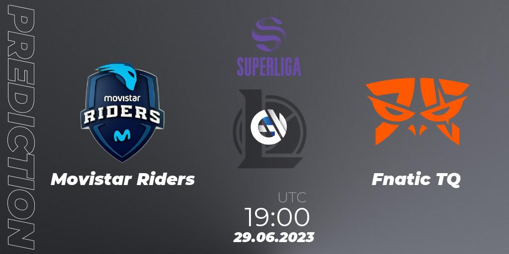 Movistar Riders - Fnatic TQ: прогноз. 29.06.2023 at 16:00, LoL, Superliga Summer 2023 - Group Stage