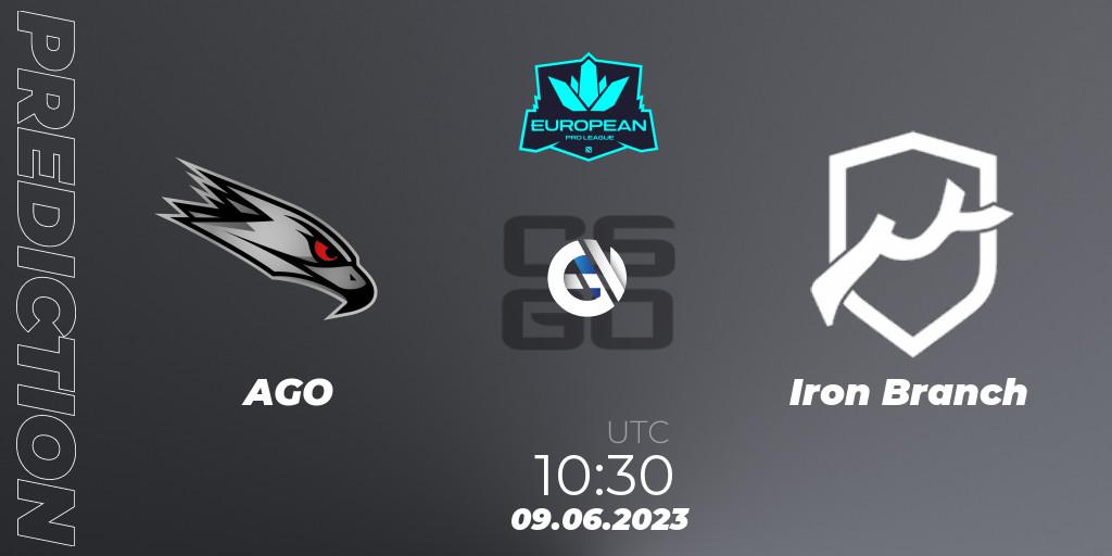 AGO - Iron Branch: прогноз. 09.06.2023 at 11:45, Counter-Strike (CS2), European Pro League Season 8