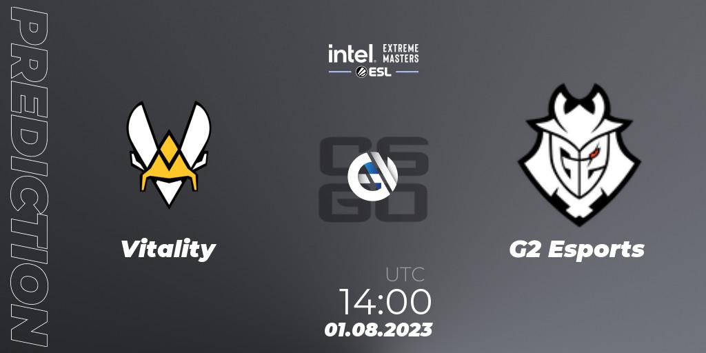 Vitality - G2 Esports: прогноз. 01.08.2023 at 14:00, Counter-Strike (CS2), IEM Cologne 2023