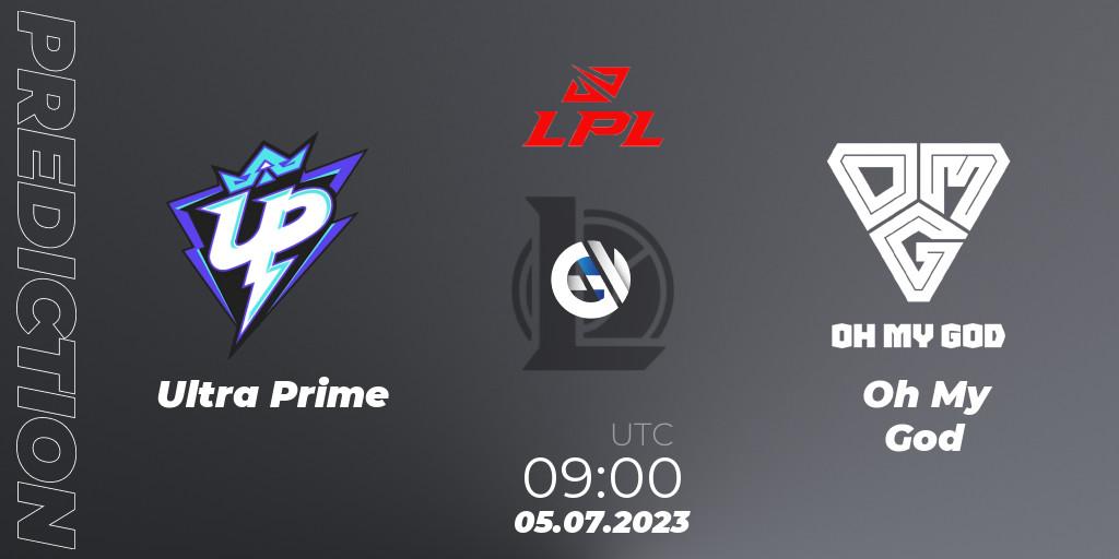 Ultra Prime - Oh My God: прогноз. 05.07.23, LoL, LPL Summer 2023 Regular Season