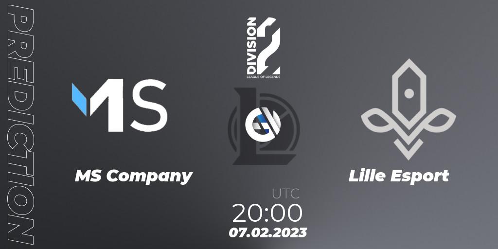 MS Company - Lille Esport: прогноз. 07.02.2023 at 20:00, LoL, LFL Division 2 Spring 2023 - Group Stage