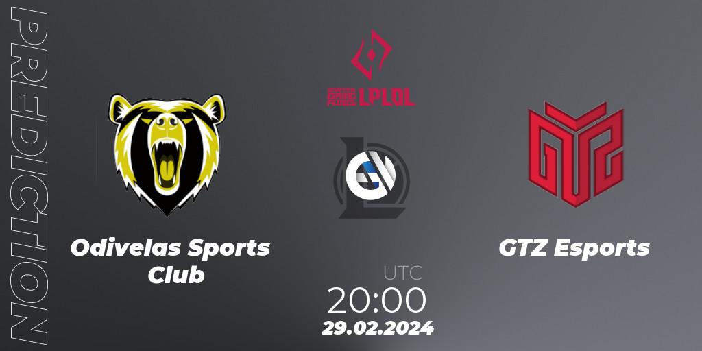 Odivelas Sports Club - GTZ Esports: прогноз. 29.02.24, LoL, LPLOL Split 1 2024
