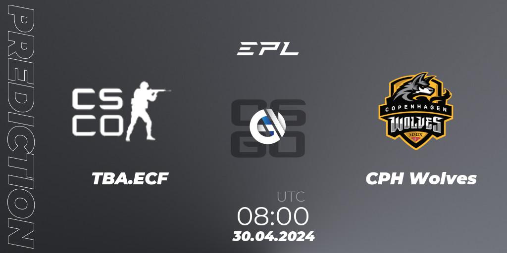TBA.ECF - CPH Wolves: прогноз. 30.04.2024 at 08:00, Counter-Strike (CS2), European Pro League Season 17: Division 2