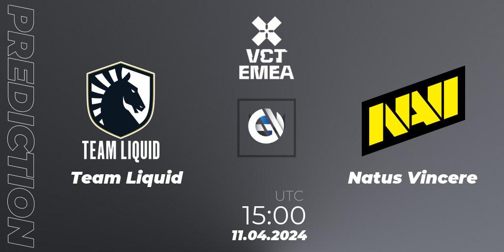 Team Liquid - Natus Vincere: прогноз. 11.04.2024 at 15:00, VALORANT, VALORANT Champions Tour 2024: EMEA League - Stage 1 - Group Stage