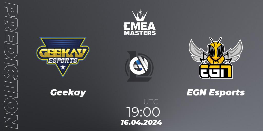 Geekay - EGN Esports: прогноз. 16.04.24, LoL, EMEA Masters Spring 2024 - Play-In
