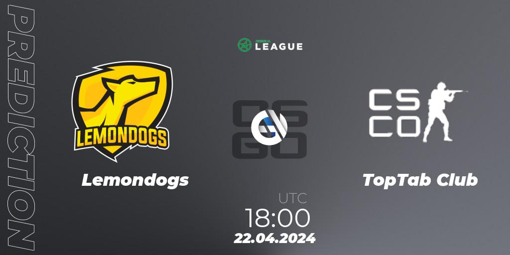 Lemondogs - TopTab Club: прогноз. 22.04.24, CS2 (CS:GO), ESEA Season 49: Advanced Division - Europe