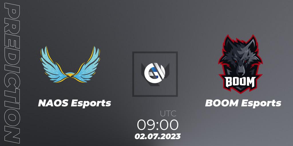 NAOS Esports - BOOM Esports: прогноз. 02.07.2023 at 09:00, VALORANT, VALORANT Challengers Ascension 2023: Pacific - Group Stage