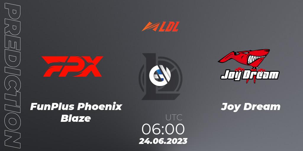 FunPlus Phoenix Blaze - Joy Dream: прогноз. 24.06.2023 at 06:00, LoL, LDL 2023 - Regular Season - Stage 3