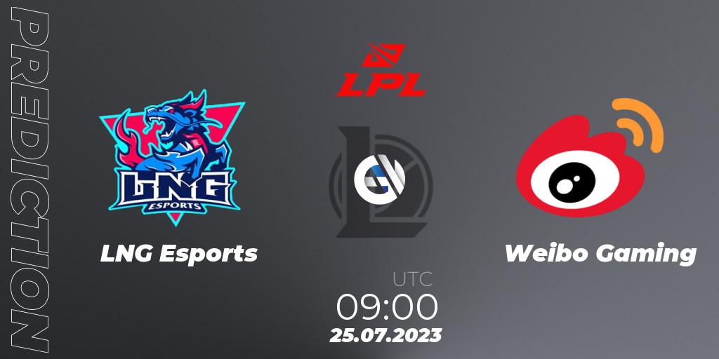 LNG Esports - Weibo Gaming: прогноз. 25.07.2023 at 09:00, LoL, LPL Summer 2023 - Playoffs