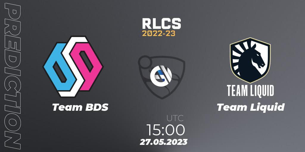 Team BDS - Team Liquid: прогноз. 27.05.2023 at 15:00, Rocket League, RLCS 2022-23 - Spring: Europe Regional 2 - Spring Cup