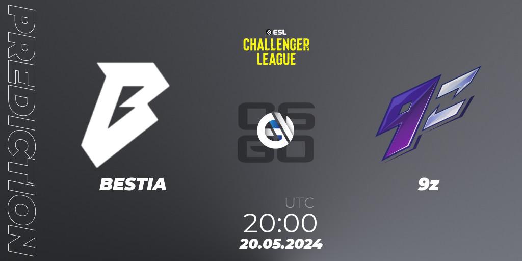 BESTIA - 9z: прогноз. 20.05.2024 at 20:15, Counter-Strike (CS2), ESL Challenger League Season 47: South America