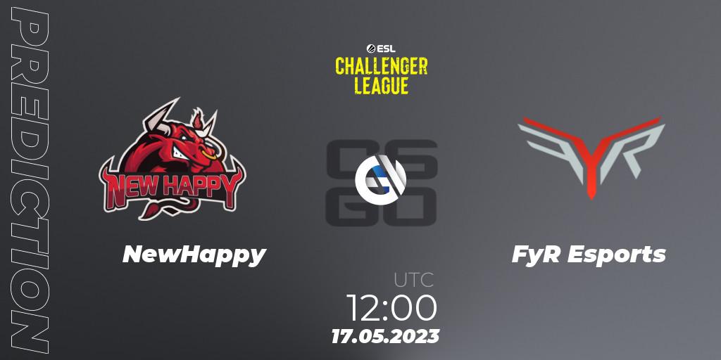 NewHappy - FyR Esports: прогноз. 17.05.2023 at 12:00, Counter-Strike (CS2), ESL Challenger League Season 45: Asia-Pacific