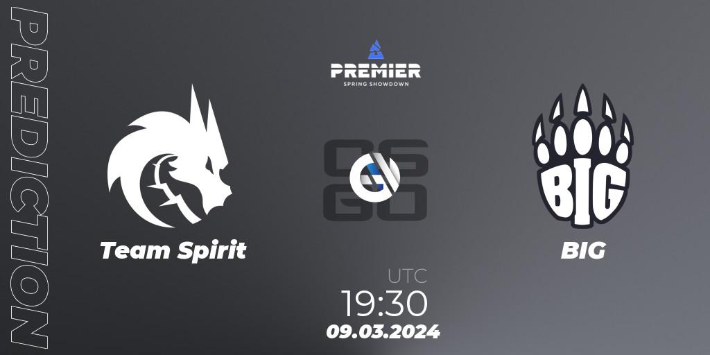 Team Spirit - BIG: прогноз. 09.03.2024 at 19:30, Counter-Strike (CS2), BLAST Premier: Spring Showdown 2024
