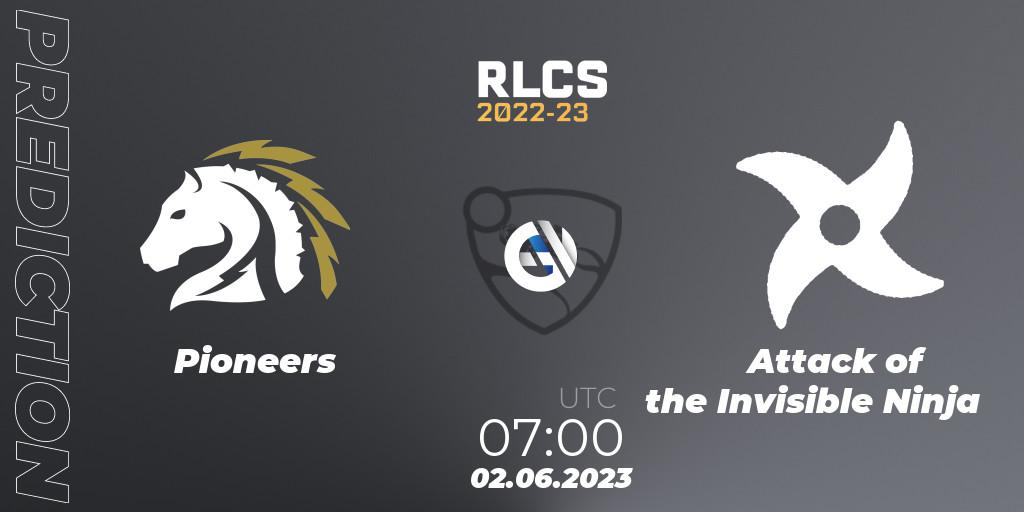 Pioneers - Attack of the Invisible Ninja: прогноз. 02.06.2023 at 07:00, Rocket League, RLCS 2022-23 - Spring: Oceania Regional 3 - Spring Invitational