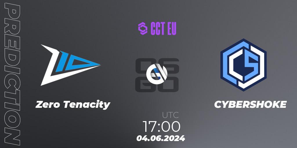 Zero Tenacity - CYBERSHOKE: прогноз. 04.06.2024 at 17:15, Counter-Strike (CS2), CCT Season 2 Europe Series 5
