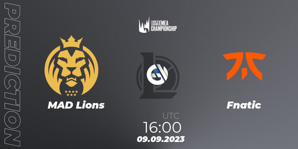 MAD Lions - Fnatic: прогноз. 09.09.2023 at 16:00, LoL, LEC Finals 2023