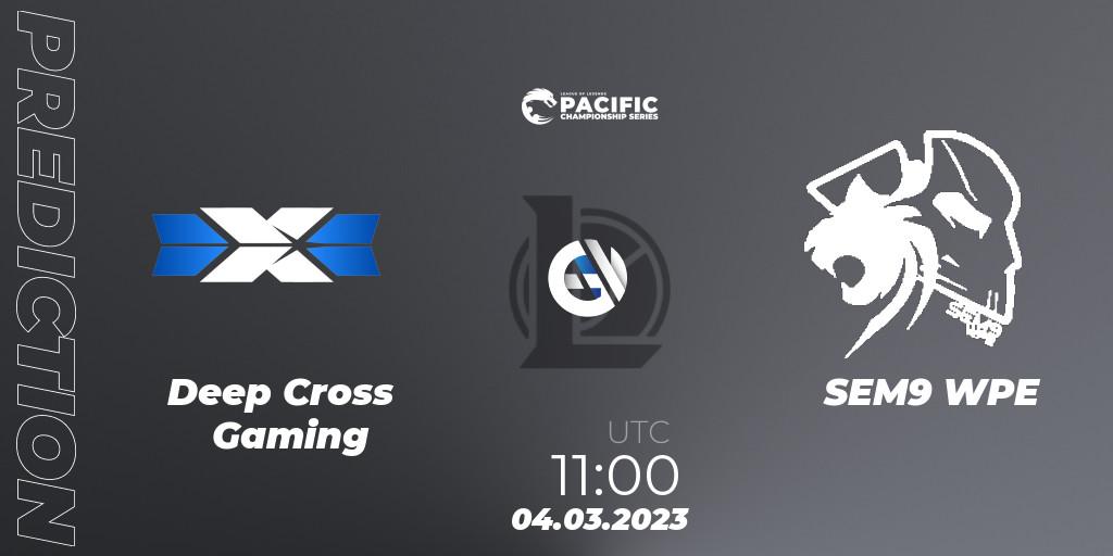 Deep Cross Gaming - SEM9 WPE: прогноз. 04.03.2023 at 11:00, LoL, PCS Spring 2023 - Group Stage