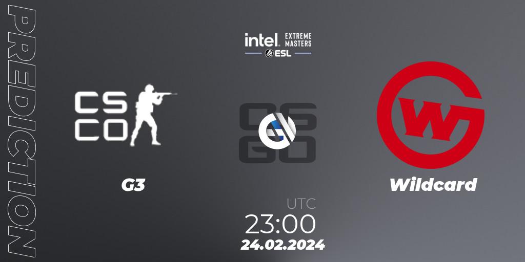 G3 - Wildcard: прогноз. 24.02.2024 at 23:00, Counter-Strike (CS2), Intel Extreme Masters Dallas 2024: North American Open Qualifier #2