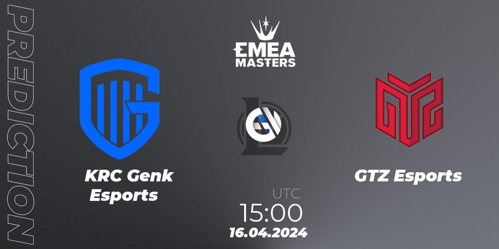 KRC Genk Esports - GTZ Esports: прогноз. 16.04.24, LoL, EMEA Masters Spring 2024 - Play-In