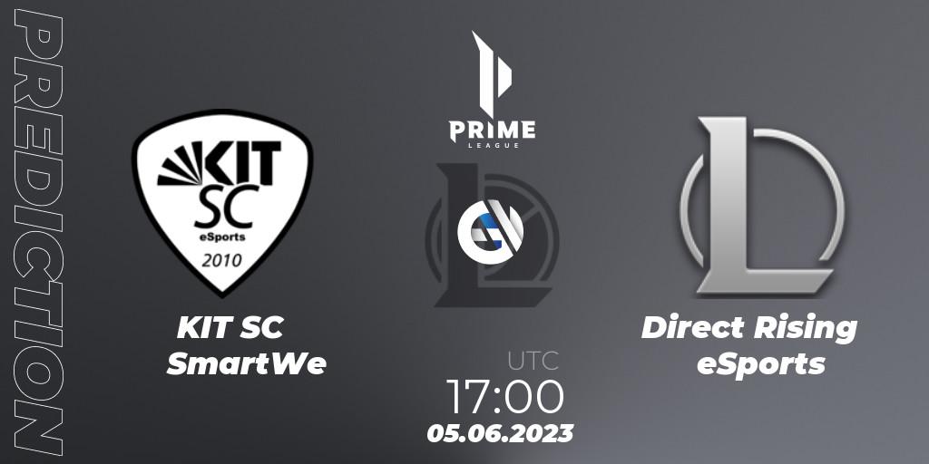 KIT SC SmartWe - Direct Rising eSports: прогноз. 05.06.2023 at 17:00, LoL, Prime League 2nd Division Summer 2023