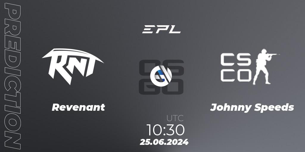 Revenant - Johnny Speeds: прогноз. 25.06.2024 at 11:10, Counter-Strike (CS2), European Pro League Season 18: Division 2